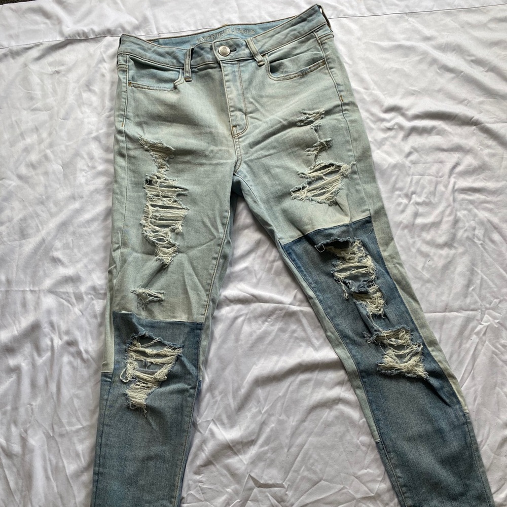 American Eagle ripped jeans